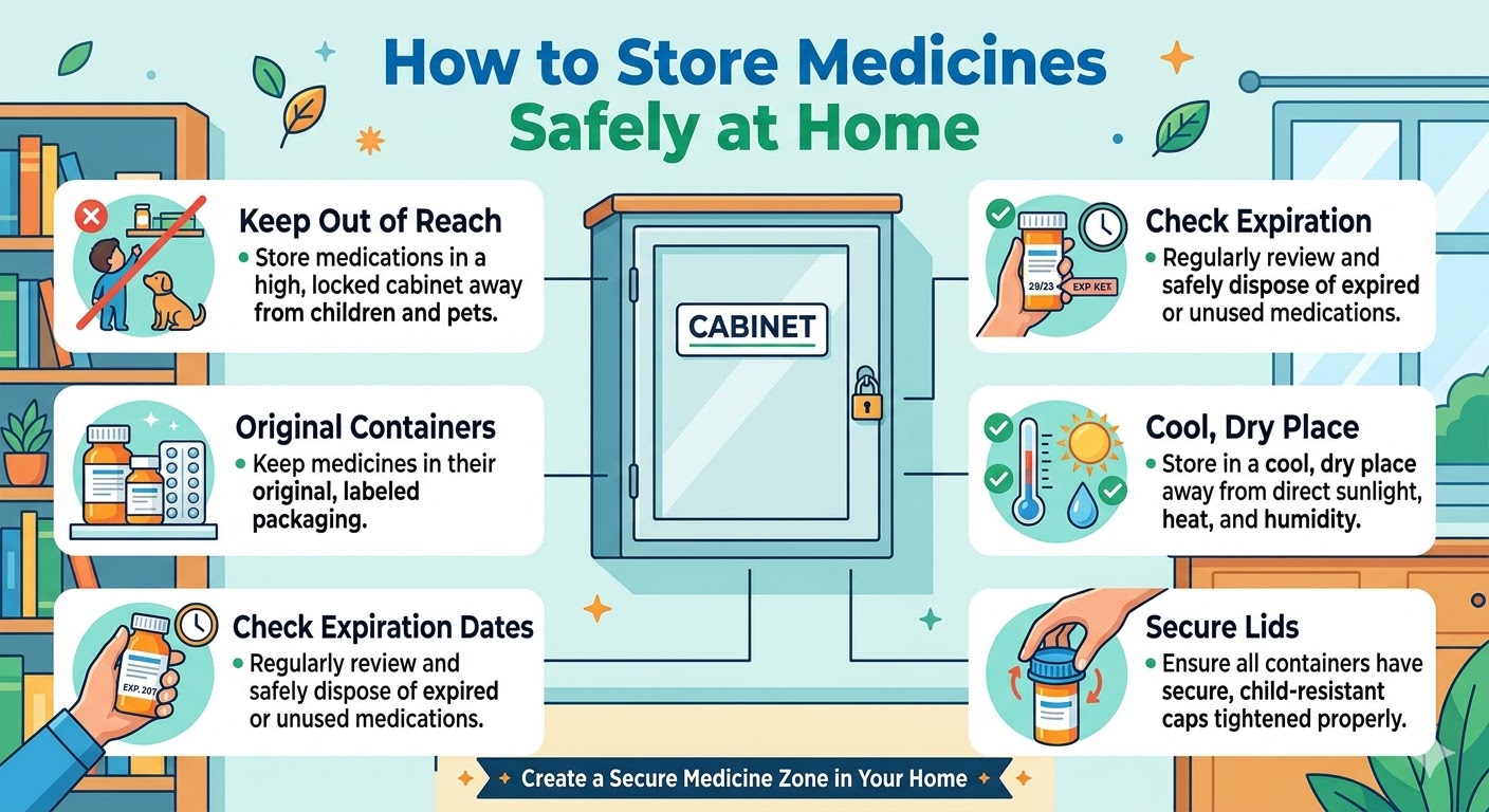 How to Store Medicines Safely at Home